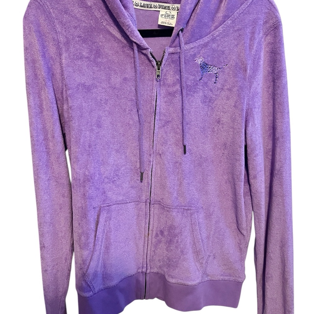 Love Pink purple zip up